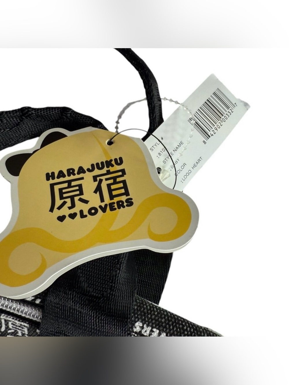 Harajuku Lovers Black & White Mini Duffel Bag - Picture 3 of 5